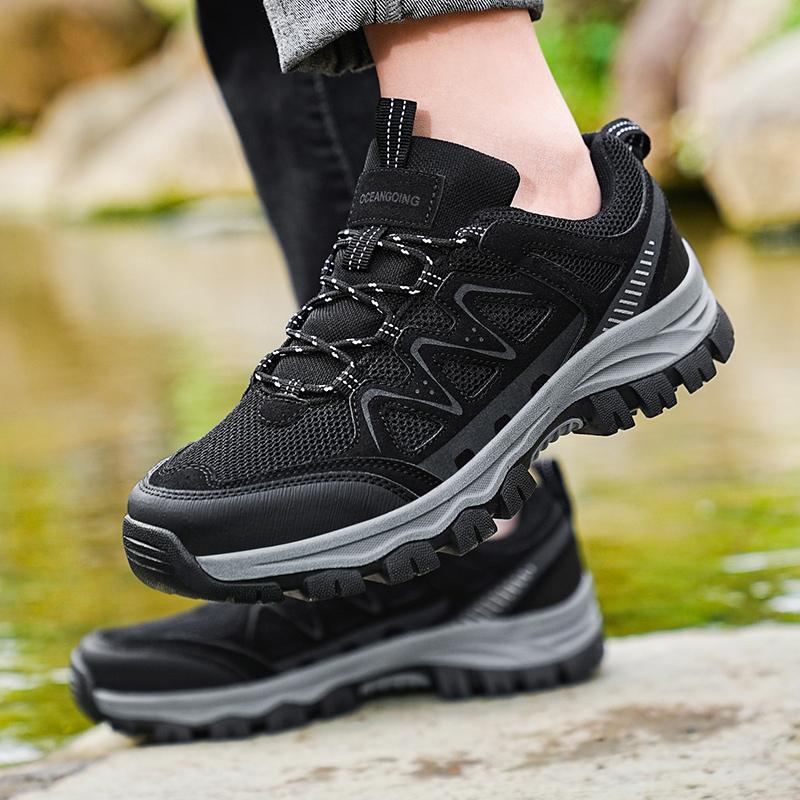Big Size 39-47 Men's Hiking Shoes Breathable Mesh Climbing Trekking Sneakers For Men Outdoor Sports Mountaineering Shoes