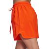 adidas Solid Color Logo Print Elastic Waist Shorts Women Shorts Orange HG6874