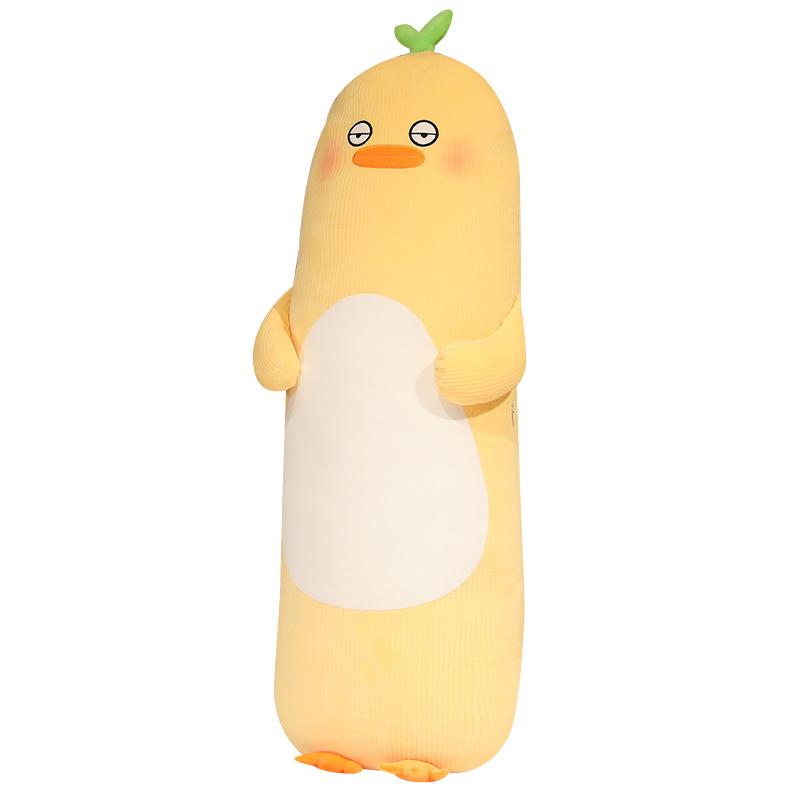 Little Bear Whale Sandwich Leg Long Throw Pillow Girl Bed Holding Sleeping Rabbit Yellow Duck Plush Toy Long Pillow