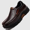 2024 2024 Men Slip on Shoes Leather Casual Shoes Platform Comfortable Driving Shoes for Man Spring Autumn Loafers Plus Size 38-48