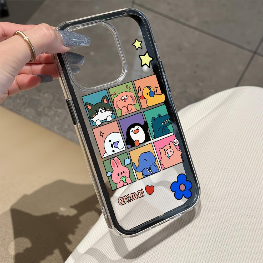 Painted Phone Case for iPhone 17 11 12 13 14 15 16 iPhone 17 12 13 14 15 16 Pro 17 12 13 14 15 16 Pro Max  High Quality Painted Animal Cute Phone Case