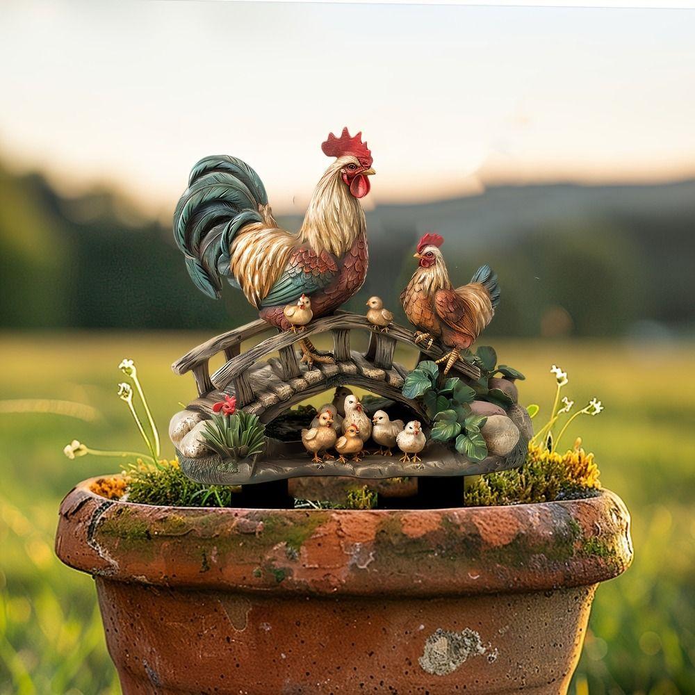 

Cute Mini Figurine Creative Animal Statue Sculptures Crafts Garden Signage Home Style 2