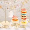 1 Set Donut-Präsentationsständer Kreative Form Wiederverwendbar Glatte Kante Gratfrei Breite Anwendung Einfache Montage Holz Lebensmittelqualität Dessert Donut-Halter für Bäckerei