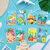 8pcs Summer Beach Spiral Pocket Notebook Vertical Flip Portable Notepad Party Favor Pool Event Stationery Memo Pad