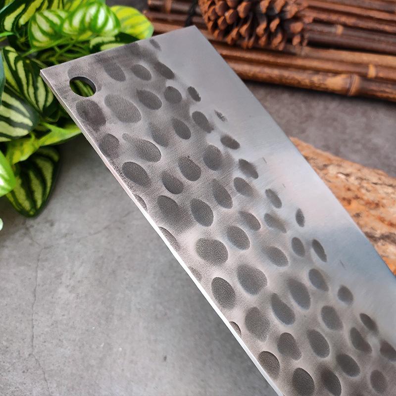 Heavy Kitchen Knives Cleaver Meat Chopping Vegetables Chinese Knife Wood Handle Stainless Steel Chef Knife Hand Forged Blade 8"
