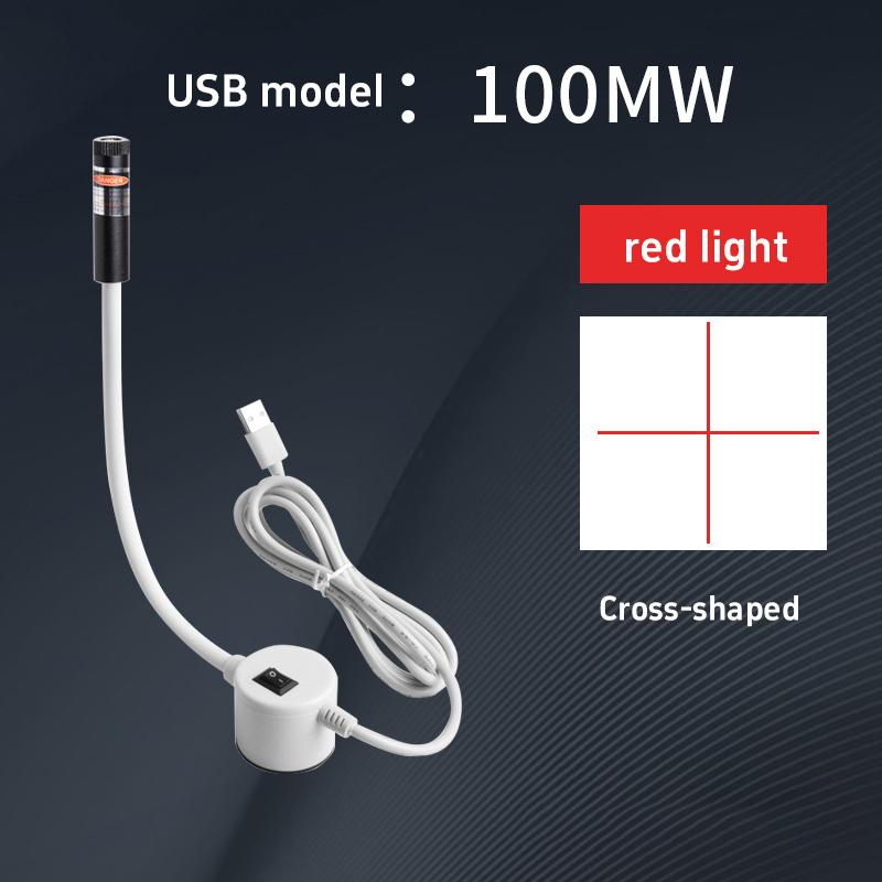 Červené/Zelené Laserové Polohovací Světlo Přenosné Magnetické Polohovací Světlo na Quilting Linka/Kříž/Bod USB Pracovní Světlo Příslušenství k Šicímu Stroji