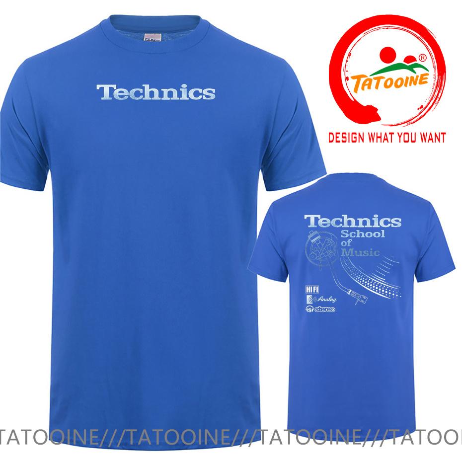 Vintage Deejay Shirt Long Play Tshirt Technics School Of Music T Shirt Unisex Retro Dj Music Tshirt Hot Sale Fashion Top Tee Shirt