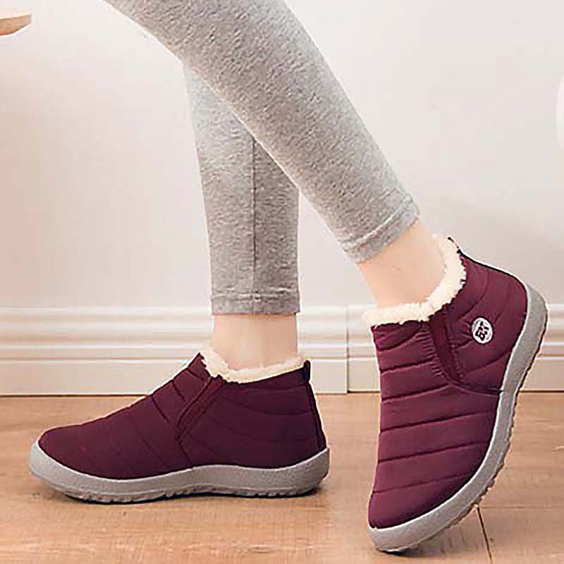 Schnee Frauen Stiefel Mode Unisex Schuhe Slip On Plattform Schuhe Für Frauen Stiefeletten Wasserdichte Plüsch Winter Schuhe