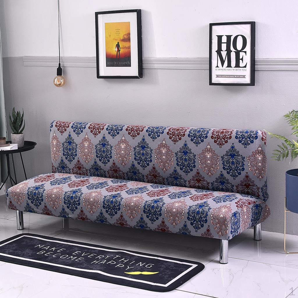 Armless Sofa Bed Cover Folding Slipcover 61-77 Style_09 1890₽