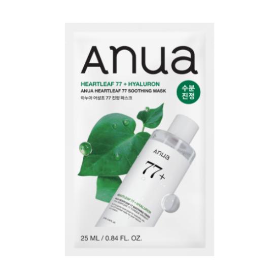 Anua Houttuynia 77 Soothing Mask Hydrating & Calming 25ml Sheet Mask