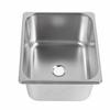 RV Kitchen Sink 304 Stainless Steel 12.6x10.24x5.91in Single Bowl Hand Wash Basin with 40mm Drain Outlet for Boat Truck