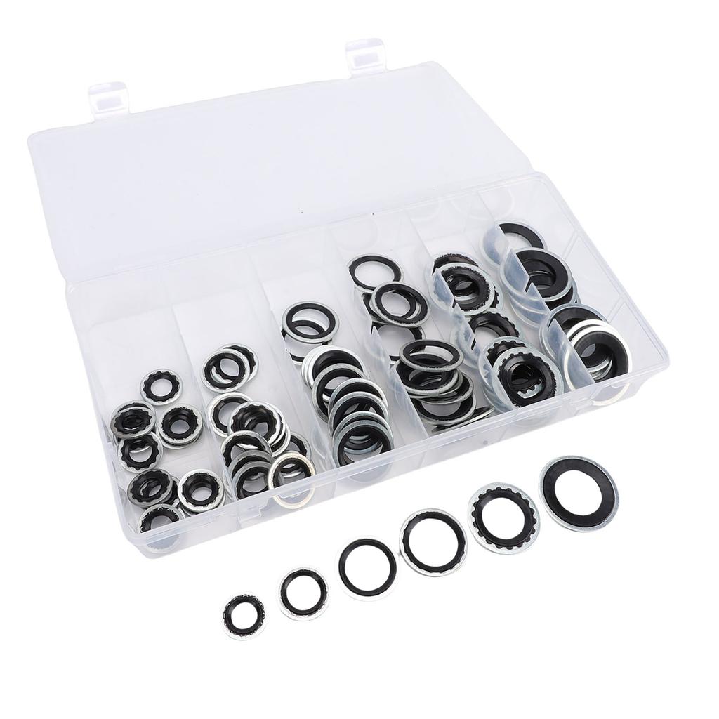 85PCS AC     Washers Kit 6 Size AC System   Gasket   Assortment Set ID 8mm-17.5mm