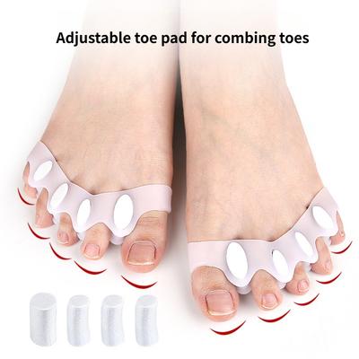 1 Pairs Silicone Toe Separator Correcting Bunions & Restoring Toes Toe Spreaders Toe Straightener for Overlapping Toes Foot Care