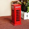 Red Vintage London Telephone-Booth Money Saving Box Multifunctional Money Bank For Storage Coin Money