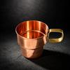 Copper Cup with Side Handle Shatter-Resistant Drinkware Long-Lasting for Camping