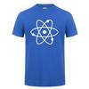 Cool Science Atom T Shirt Man Short Sleeve Round Neck Loose Fit Cotton TShirt Geek Nerd Harajuku Casual Tshirt Men Clothing Tee