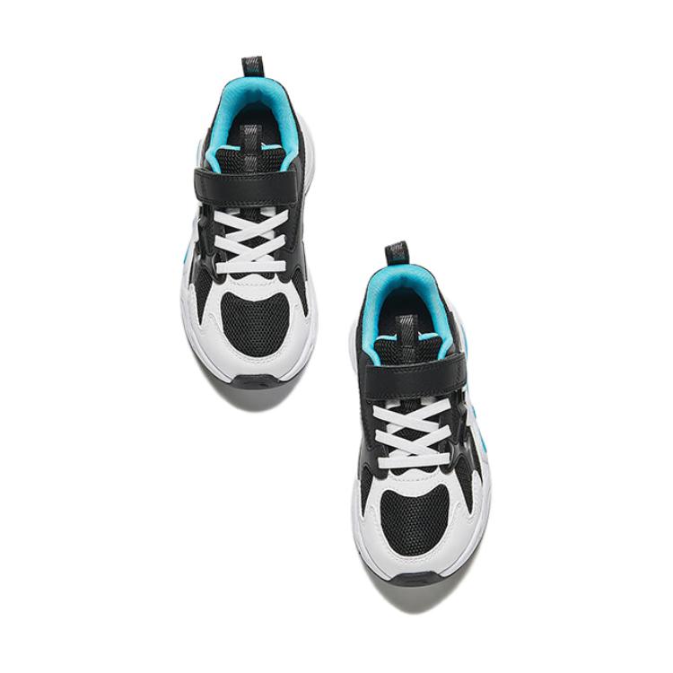 Anta Comfortable Versatile Non-Slip Wear-Resistant Low-Top Casual Shoes Kids Casual Shoes White Black 312439922-3