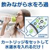Brita Water Bottle Direct Drinking 600ml Portable Water Purifier Bottles Set of 2 with 1 Cartridge Each Fill Go Lime Japanese & [Genuine Product]