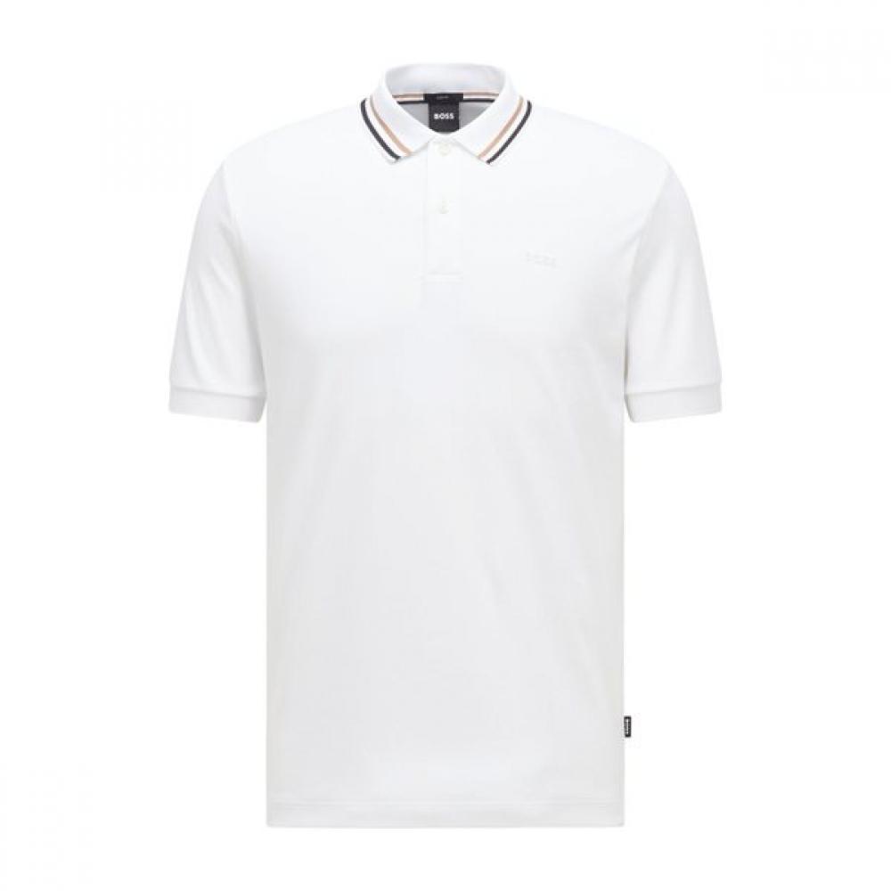 

Boss Slim Fit Short Sleeve Polo Shirt White 50469360100 XXXL