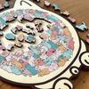 135pcs Cat-shaped Wooden Jigsaw Puzzle Gifts for Cat Lovers Home Decorations Unique Irregular Puzzle Pieces Game Birthday Xmas