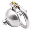 Alip Chastity Belt for Men Stainless Steel Chastity Body with Key Urethral Blug and Lock Chastity Device Chastity Lock Cock Lock Metal Chastity Cage