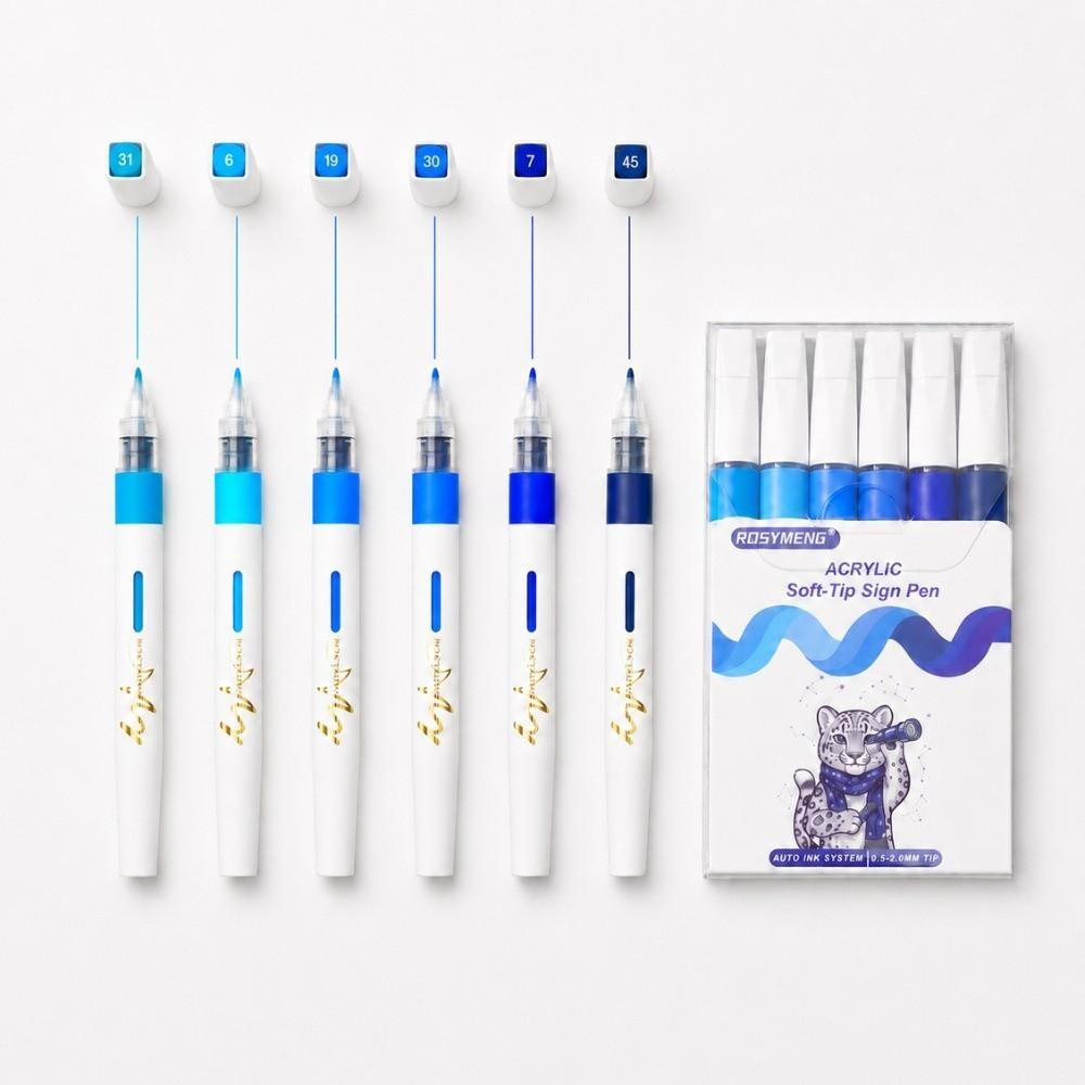 48/60Pcs Soft Tip Watercolor Markers Direct Liquid Liquid Art Markers  School Supplies