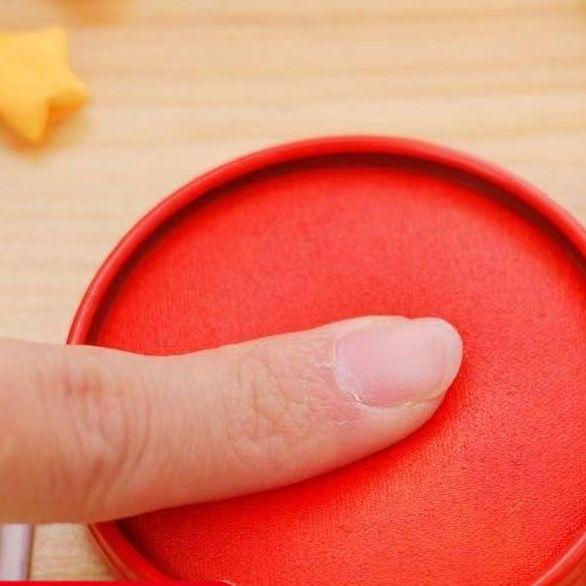 Signet Quick-Dry Red Round Ink Pad for Office Use