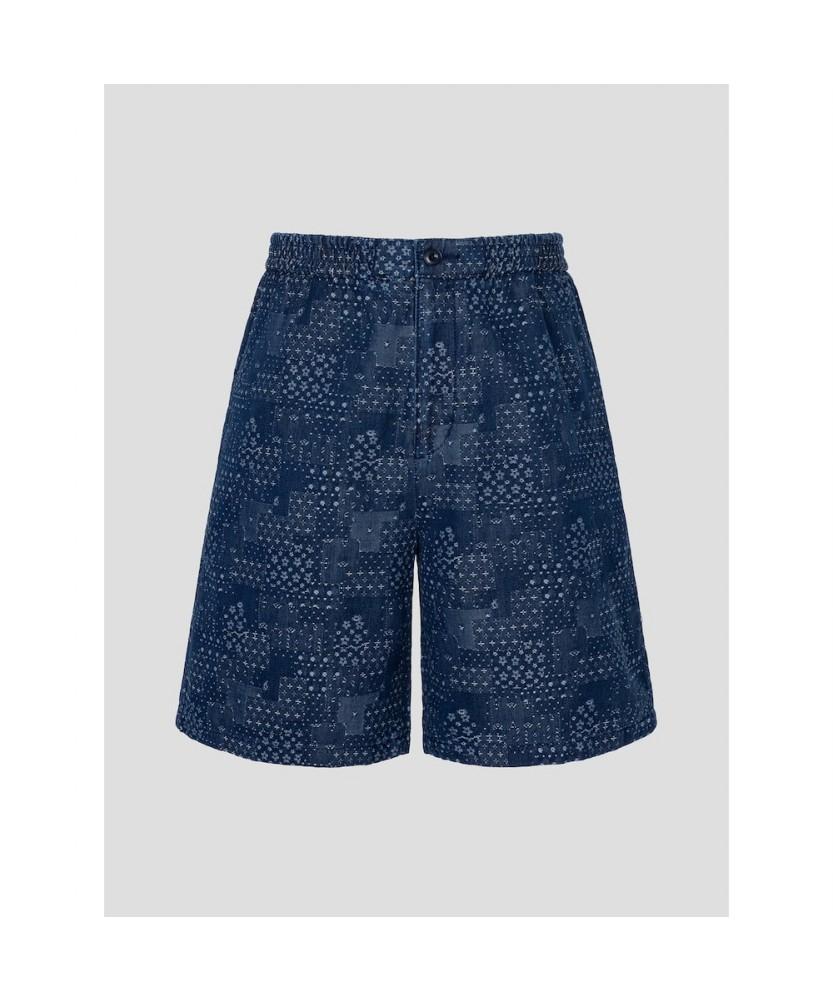 Binpolmen Marine Denim Half Pants Navy