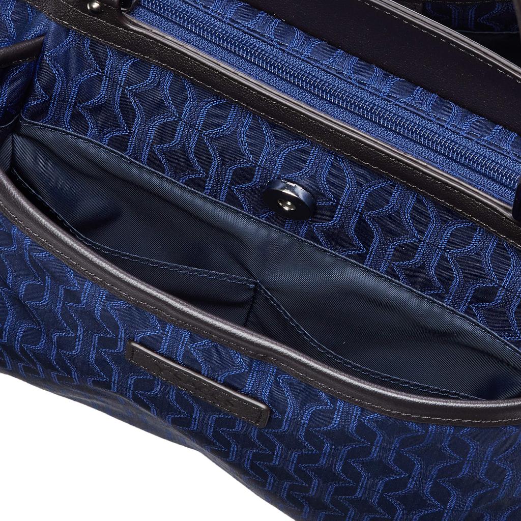 Monogramm Serie Quadratische Tragetasche Marineblau [Isaac] 2-Wege Y92-05-02