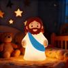 Little Jesus Night Light Rechargeable Night Light Mini Jesus Silicone Night Light with Dimmable Touch Control for Kids