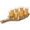 Wooden Board with Shot Glasses for Vodka