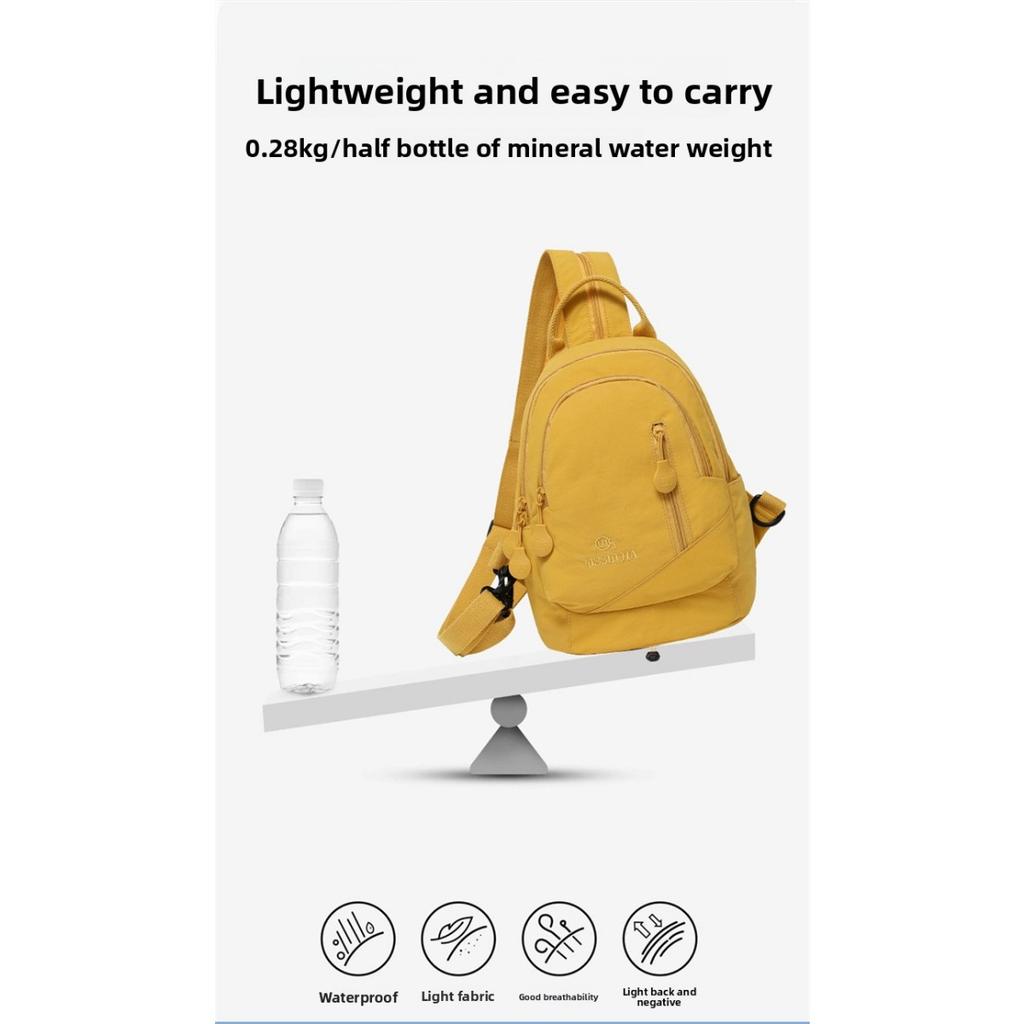 Damenmode Rucksack Multifunktional Große Kapazität Mehrschichtiger Rucksack Leicht Lässig Outdoor Reise Brusttasche , Vielseitige Umhängetasche