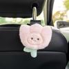Car Hook Seat With Cute Cartoon Flower Design At The Back, Multifunctional Storage In Car, Backrest With Small Hook