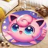 1 Pezzo Pokemon Jigglypuff Stampa Tappeto Rotondo Soggiorno Camera da Letto Tavolo e Sedia Divano Stanza dei Bambini Tappeto Decorativo Tappeto Potdemiel
