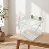Acrylic Pet Feeder with Suction Cups Transparent Hanging Pet Basin Space-Saving Compact for Small Pets, Cages, Enclosures
