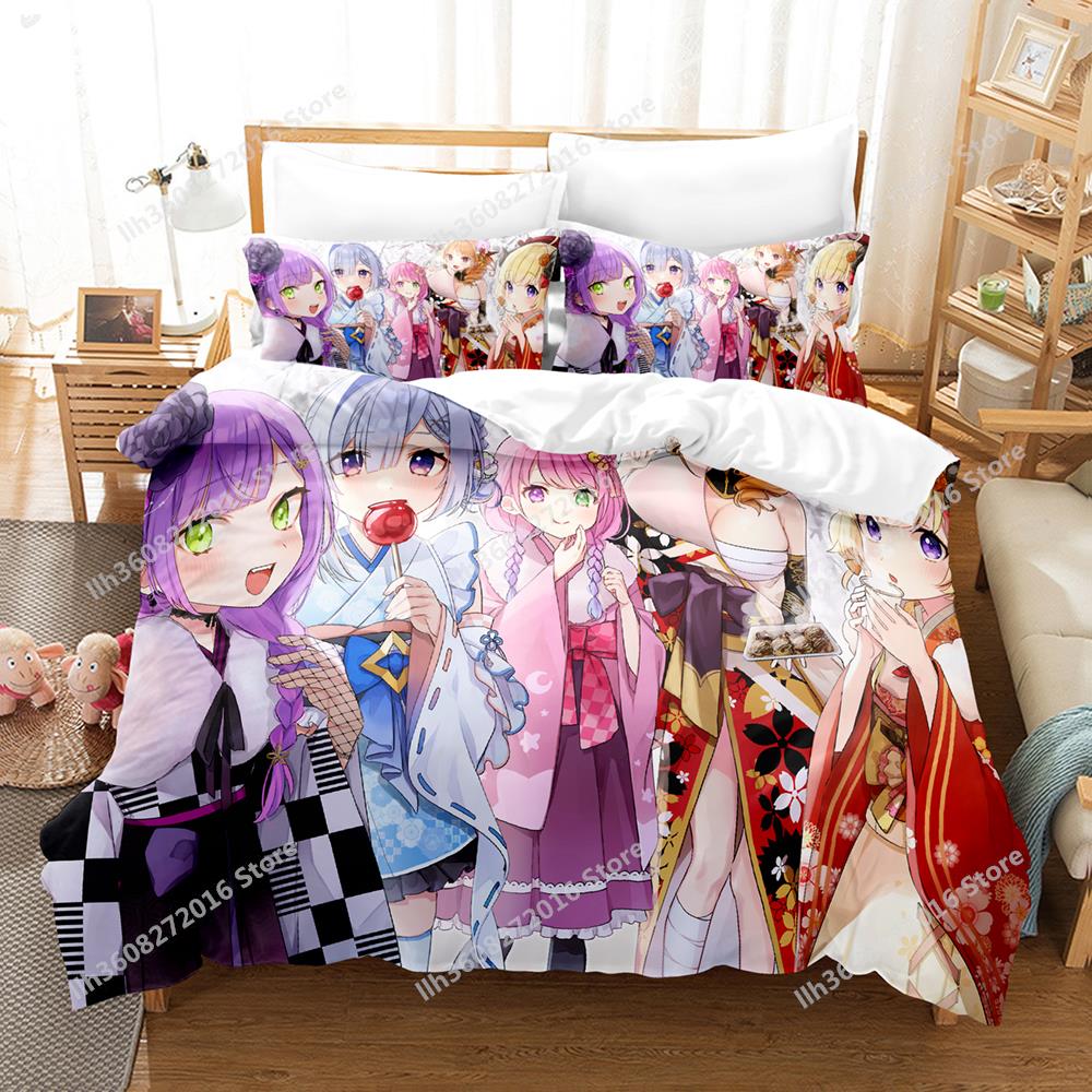 Kawaii Kiryuu Coco Bedding Set Single Twin Full Queen King Size Bed Set Adult Kid Bedroom Duvetcover Sets 3D Anime Bed Sheet Set