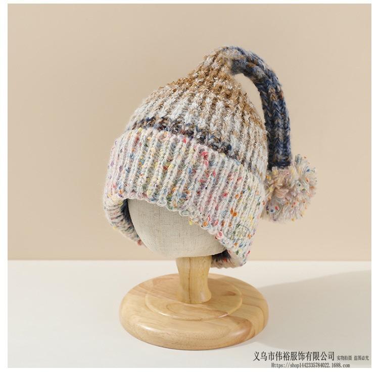 Kids Winter Warm Knitted Set Pom‑pom Hat Scarf Gloves 3‑Pcs Set Or Single Beanie Hat Windproof Ear Protection For Boys Girls Cold Weather Outdoor