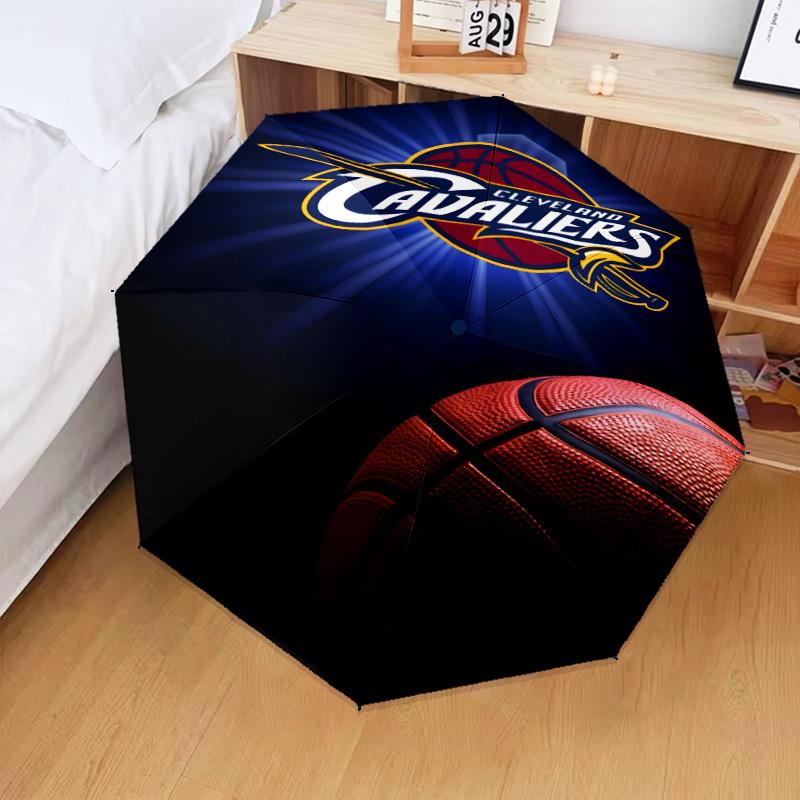 football Cavaliers Logo Umbrella Folding umbrella, automatic umbrella 8-Frame for Travel, camping Use Gift for Halloween Christmas