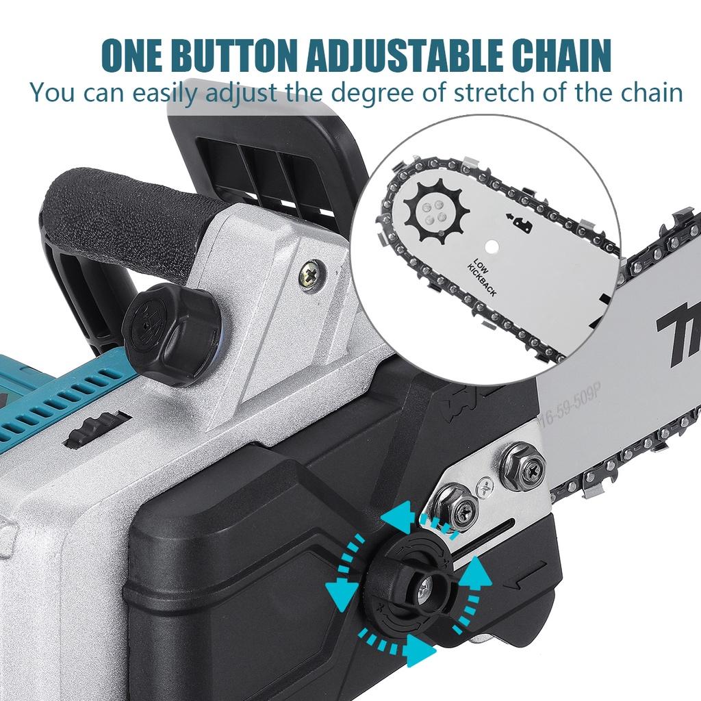 588vf 16 Inches Electric Chain Saw Electric Brushless Motor Woodworking Chain Cordless Saw for Battery  2500W