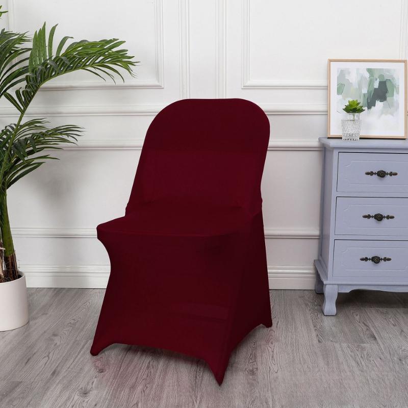 1/2/5 PCS Stretch Spandex Wedding Chair Cover for Weddings Birthdays Parties Events Hotels Banquets