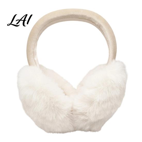 Cozy Winter Gear for Ears Women's Ear Muffs Soft Faux Rabbit Fur Warmers Adjustable Fuzzy Muffs Cycling Sports Commuting Plush Fluffy Cold