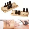 Einfache Holz-Ölflaschen-Basis mit 6/12/24 Löchern Tisch-Display-Ständer 15 ml Aromatherapie-Ölflaschen-Finish Aufbewahrungsregal Parfümhalter