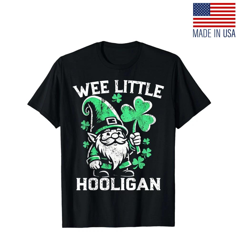 Wee Little Hooligan Saint Patricks Day Funny Shamrock Unisex T- Shirt XL