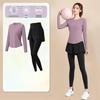 Women's High-End Short-Sleeve Sport T-Shirt & Fitness Set - Breathable, Quick-Drying Yoga and Running Wear