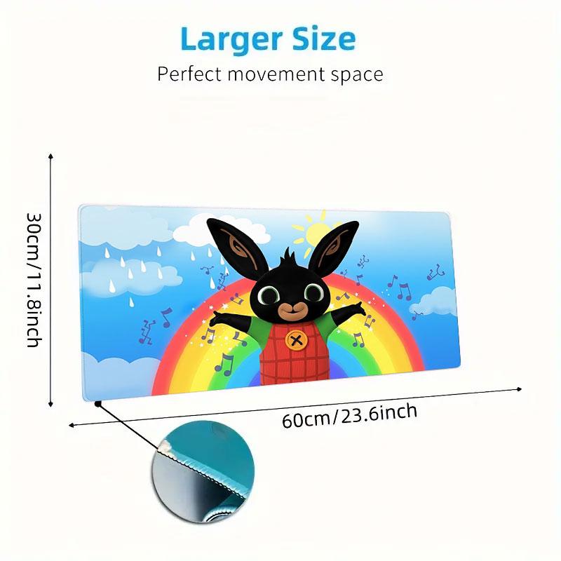 Bing Large Size Mouse Pad Large Gaming Table Cushion Non-slip Laptop Tablet Big Mousepad XXL Mat Mini PC Playmat With Lock edge