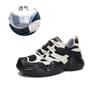 Leather dad shoes women's 2025 spring new sports shoes flat running shoes women's casual women's shoes