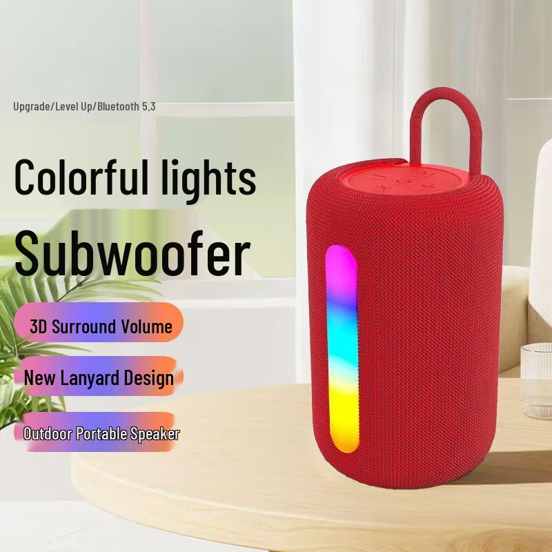 SH-319 Portable Bluetooth Speaker with Seven-Color Lights and High-Quality Sound Subwoofer
