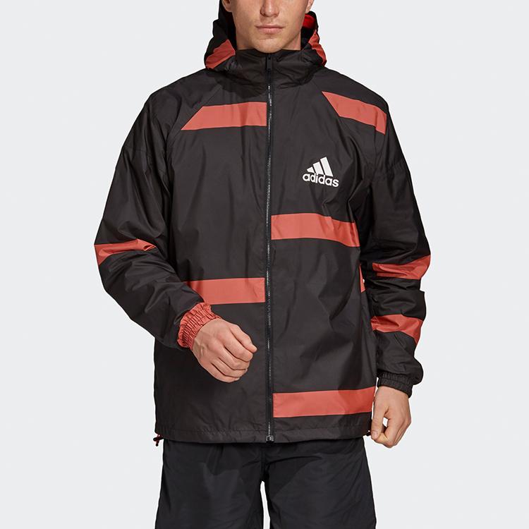 Adidas Sports Training Woven Hooded Jacket Men Outerwear Black FL3612