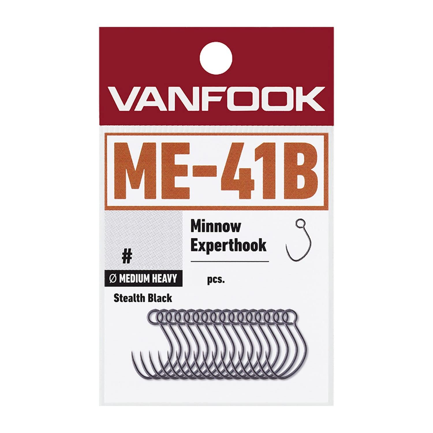 Vanfook ME-41B Minnow Expert Medium Heavy 16 Штук Stealth Black #2 чёрный
