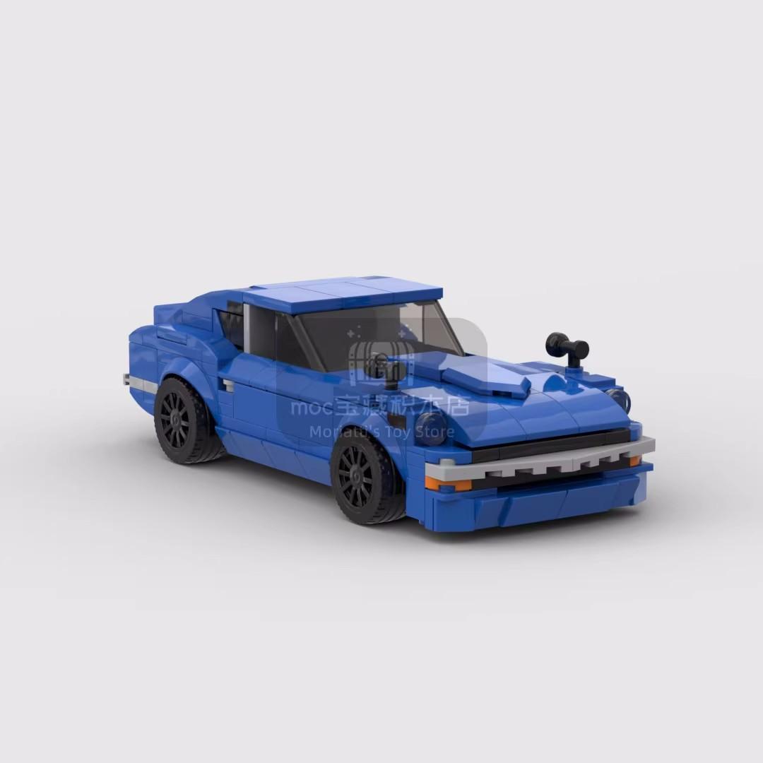 

MOC Fairlady 240Z racing sports car Vehicle Racer Building Blocks Brick Creative Garage Toys for Boys